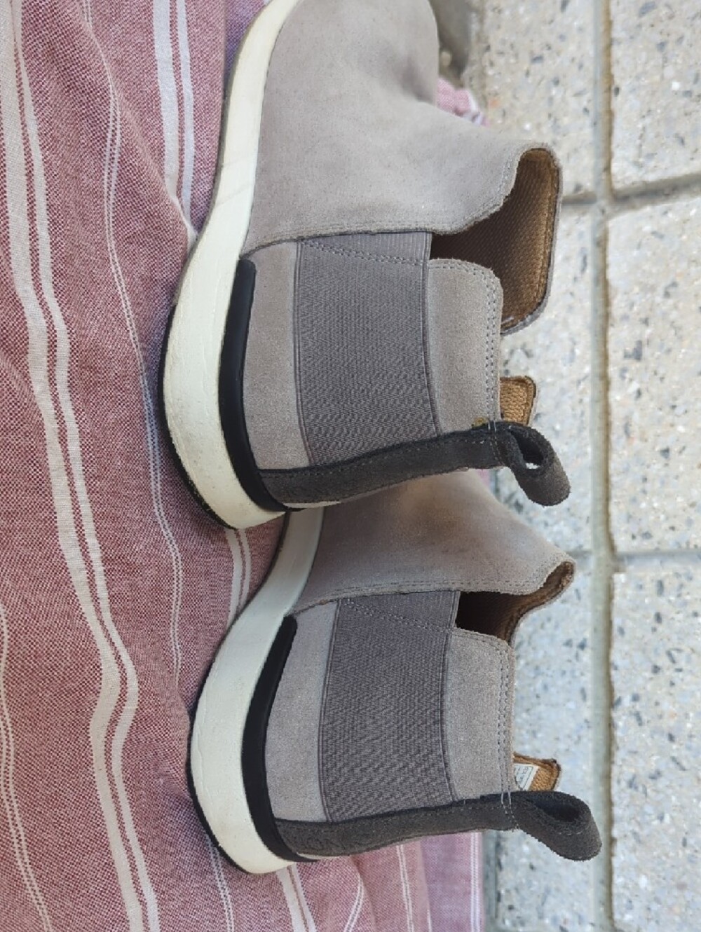 Vionic CeCe Slip-On Suede Chelsea Pull On- Taupe - Picture 6 of 7